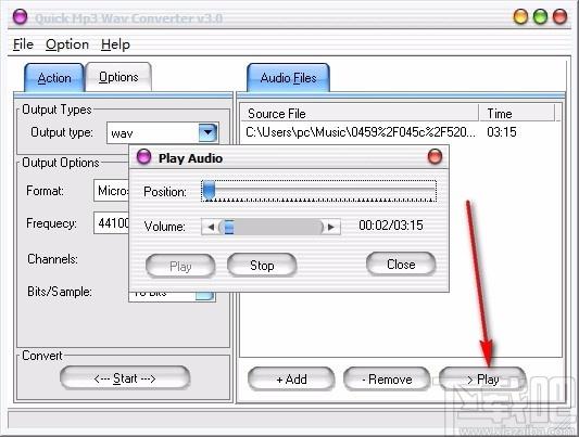 Quick MP3 WAV Converter下载,mp3 wav音频格式转换器