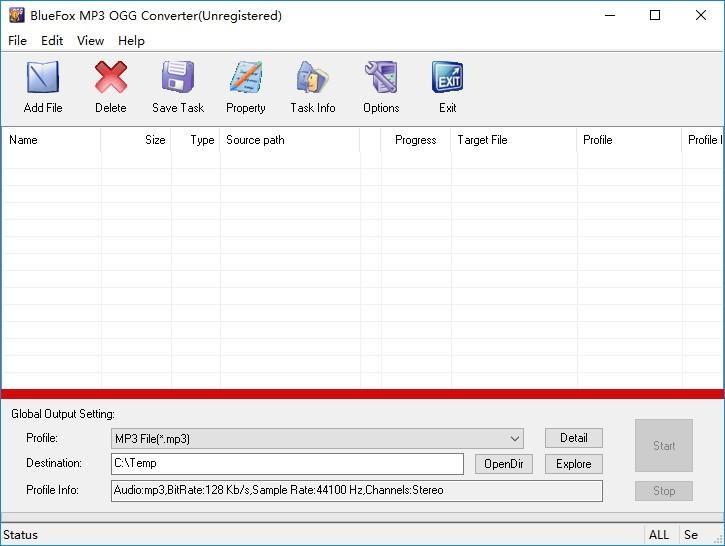 Bluefox MP3 OGG Converter下载,MP3/OGG音频格式转换